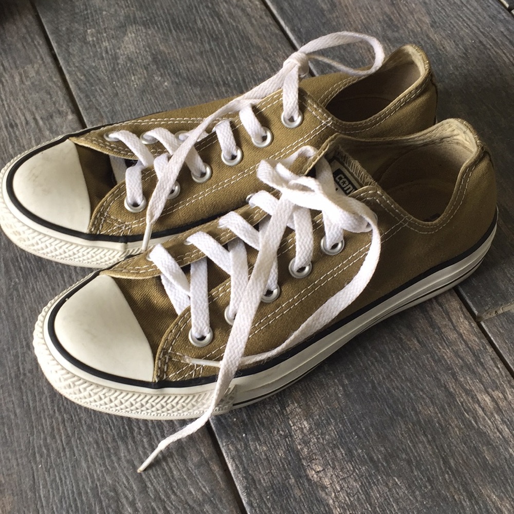 Olive green converse